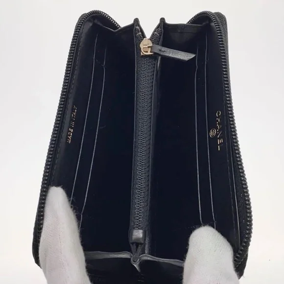 Chanel Caviar Zipper Boy Wallet Noir - Picture 6 of 9
